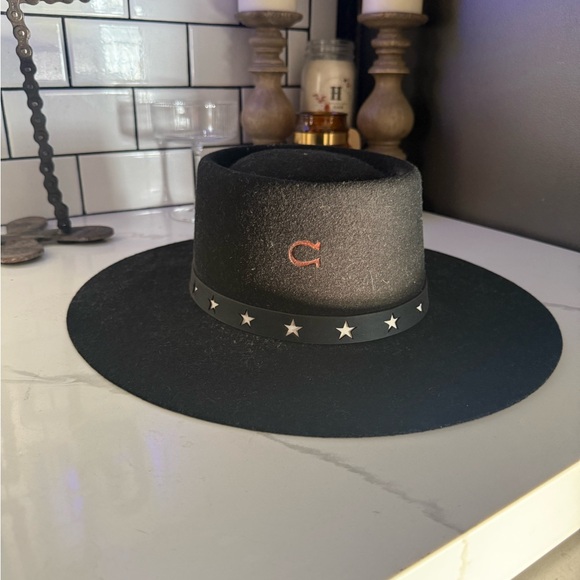 Charlie 1 Horse Accessories - Black Star-Studded Women's Hat